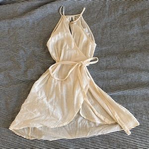 billabong halter wrap dress